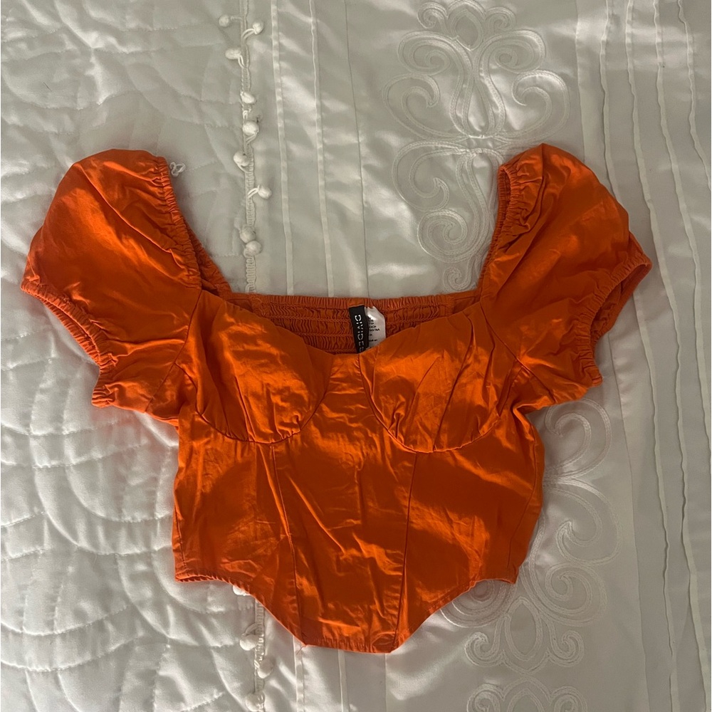 Orange Crop Top
